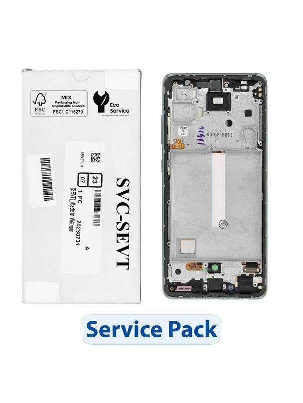 ServicePack Wyświetlacz LCD SAMSUNG  A52S 5G A528B GH82-26861E Green