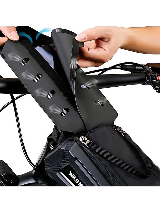 WILDMAN sakwa rowerowa na ramę na zamek 1L (4" - 7") M90 czarna