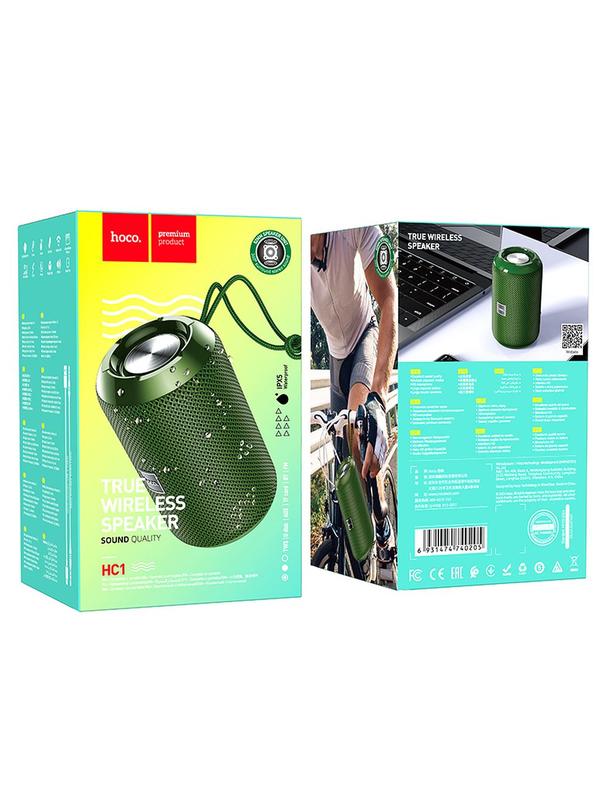 Głośnik bluetooth 5W 4h Hoco HC1 ciemno zielony