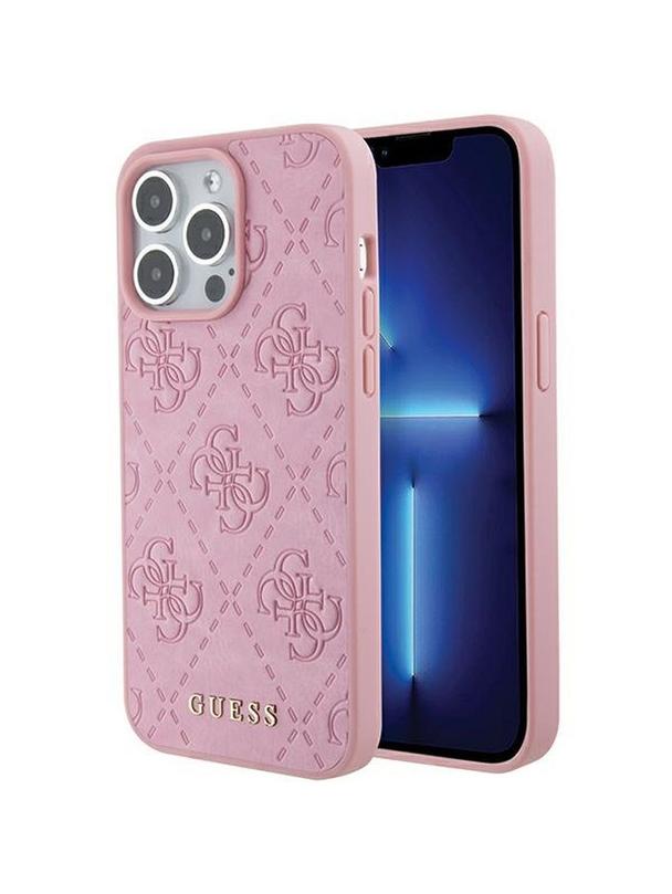 GUESS futerał do IPHONE 15 Pro GUHCP15LP4EPMP (Quilted 4G Classic) różowy