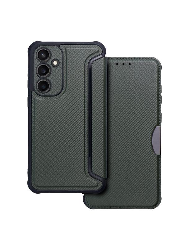 Kabura RAZOR Book do SAMSUNG S23 FE ciemnozielony