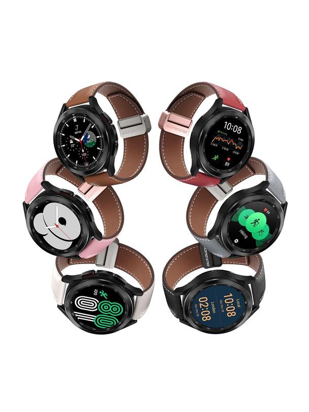 DUX DUCIS pasek YA skórzany 22 mm czerwony