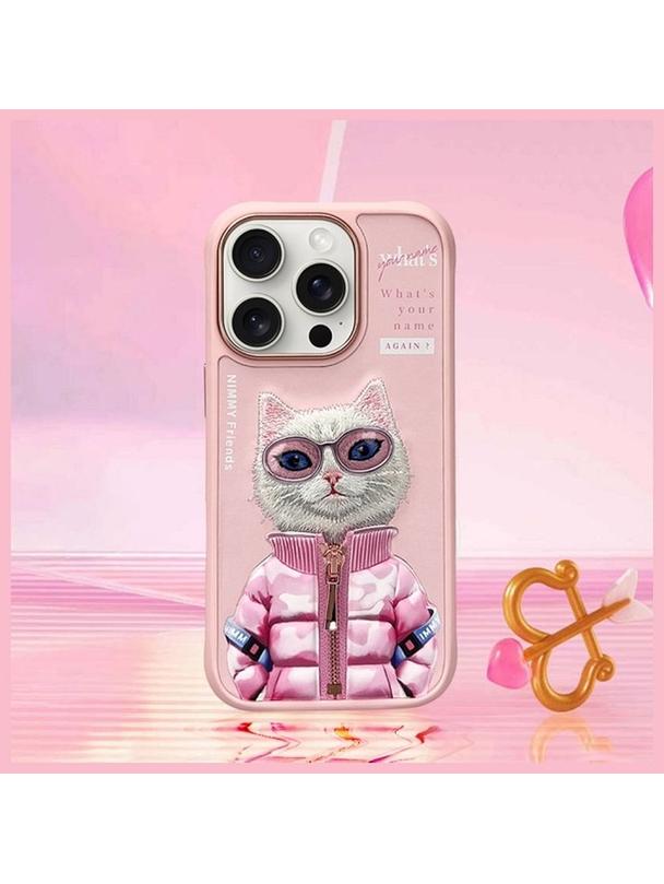 NIMMY futerał COOL&CUTE 2.0 Cat do IPHONE 16 Pro Max różowy