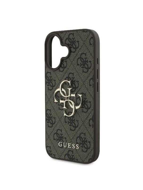 GUESS futerał do IPHONE 16 GUHCP16S4GMGBR (4G PU Big Logo) brązowy