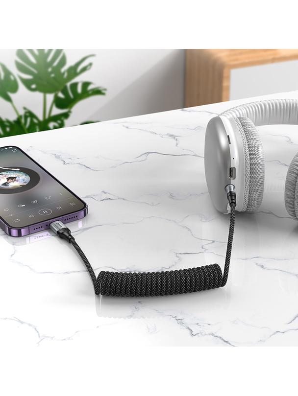 Kabel AUX Jack 3,5 mm do Lightning Hoco 1,5 m UPA33A czarny