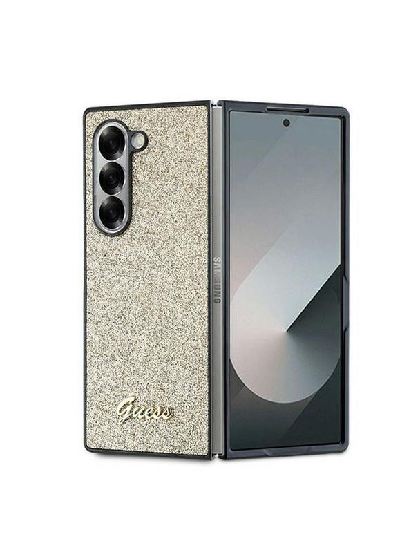 GUESS futerał do SAMSUNG Z Fold 6 GUHCZFD6HGGSHD (HC PU 4G Glitter Script) złoty