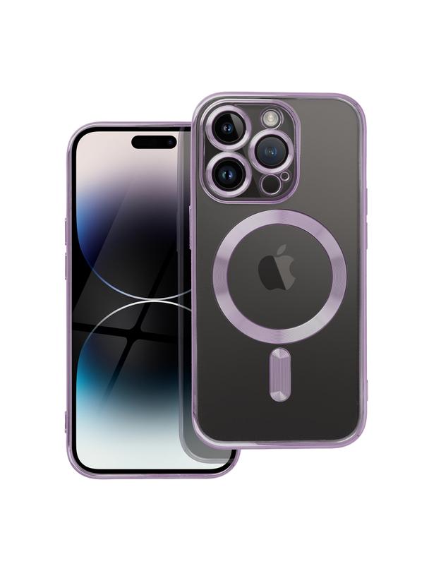 Futerał ELECTRO MAG COVER kompatybilny z MagSafe do IPHONE 14 Pro fioletowy