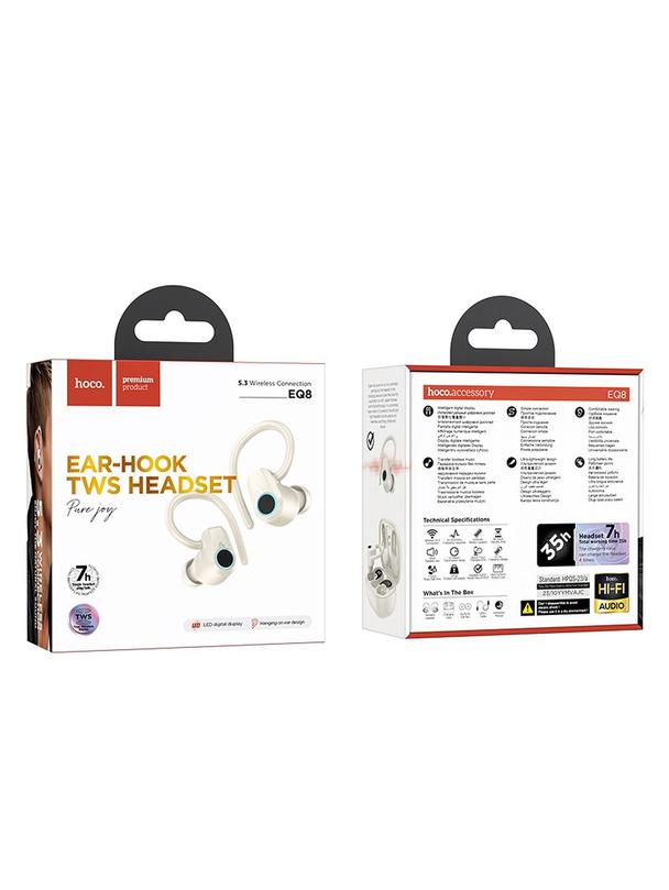 Słuchawki bezprzewodowe douszne Hoco TWS EQ8 białe
