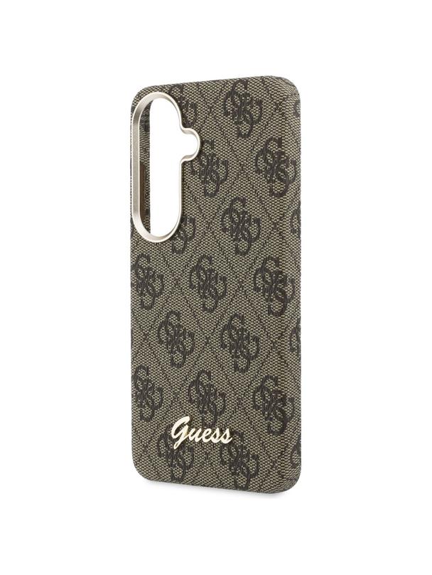 GUESS futerał do SAMSUNG S26 GUHMS26S5P4FWMSW (4G Script MagSafe) brązowy