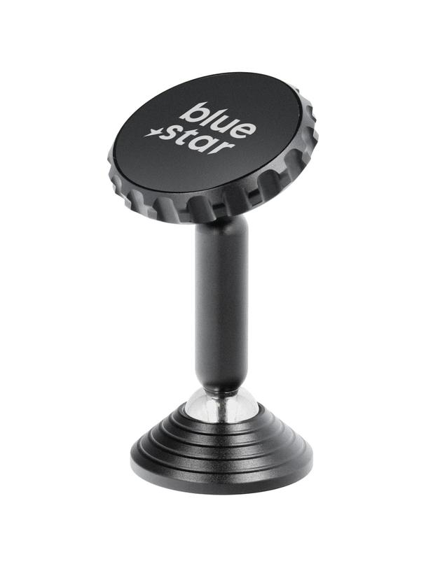 Uchwyt na telefon do samochodu magnetyczny Blue Star Long Stick do deski czarny