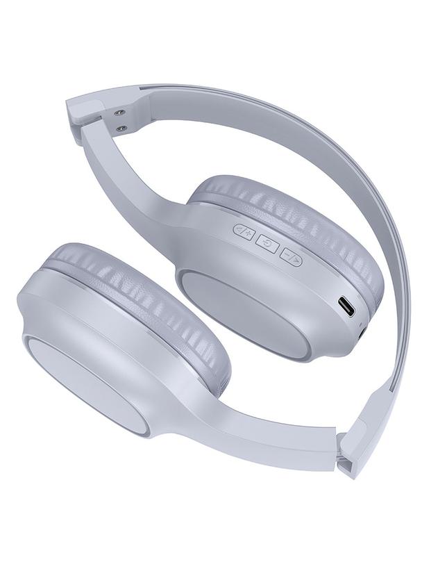 Słuchawki bezprzewodowe nauszne Hoco W46 jasno szare