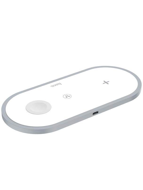 Ładowarka indukcyjna Hoco 3w1 Qi 2A 10W CW24 biała