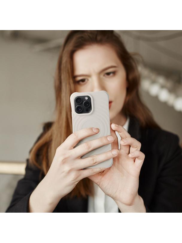 Silicone Zephyr Mag Cover kompatybilny z MagSafe do IPHONE 14 PRO biały