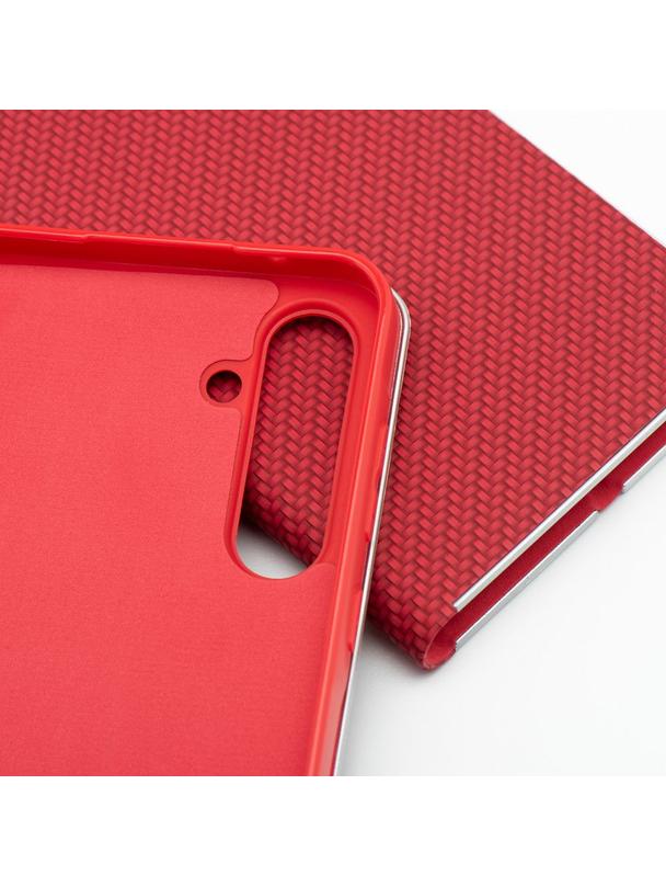 Kabura LUNA Book Carbon do XIAOMI Redmi 15 4G / 5G (171.1) czerwony
