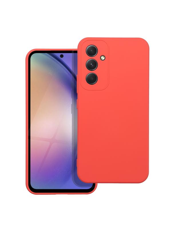 Futerał SILICONE do SAMSUNG A54 5G brzoskwiniowy