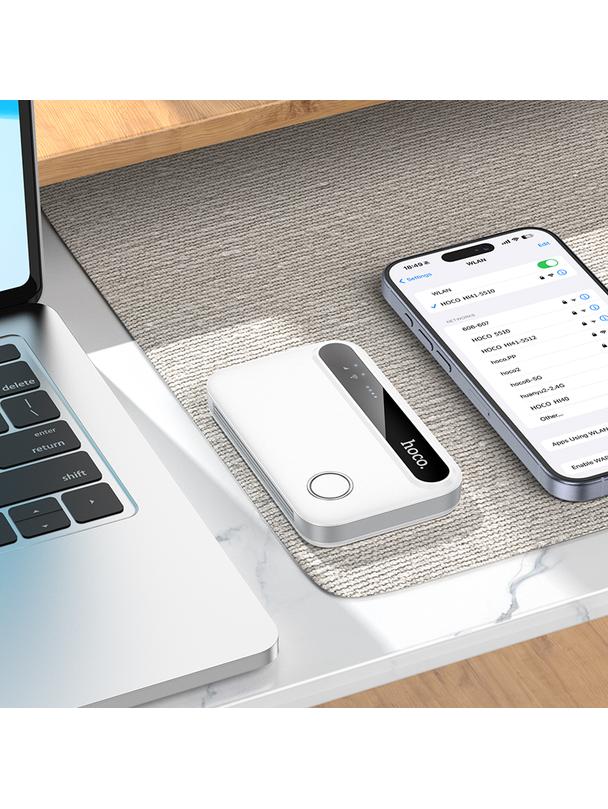Router bezprzewodowy przenośny Hoco WiFi HI41 biały
