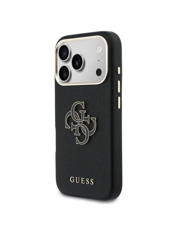 GUESS futerał do IPHONE 17 Pro Max GUHCP17X5PS4RGGK (PU FW Resin Logo) czarny