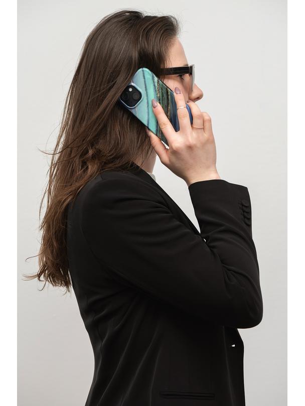 Etui na iPhone 15 Forcell F-Protect Mirage zgodny z MagSafe jade marble