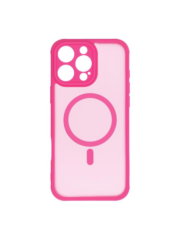 Futerał FULL MATTE MAG COVER kompatybilny z MagSafe do IPHONE 16 Pro Max różowy