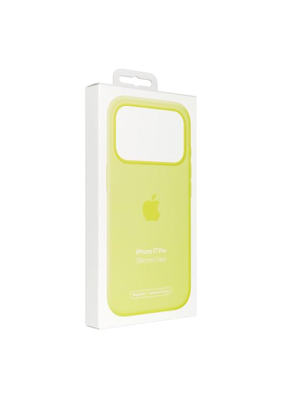iPhone 17 Pro Silicone Case with MagSafe – Neon Yellow 0INT