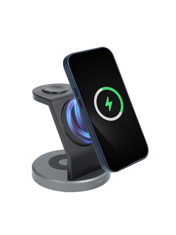 Futerał LEATHER MAG COVER kompatybilny z MagSafe do SAMSUNG S25 PLUS niebieski