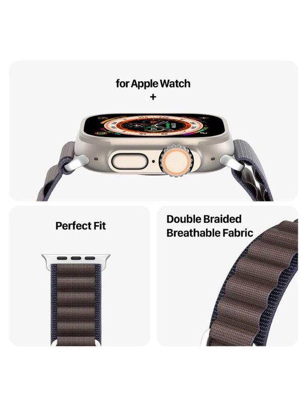 DUX DUCIS pasek GS nylonowy do Apple Watch 42 / 44 / 45 / 49 mm indigo