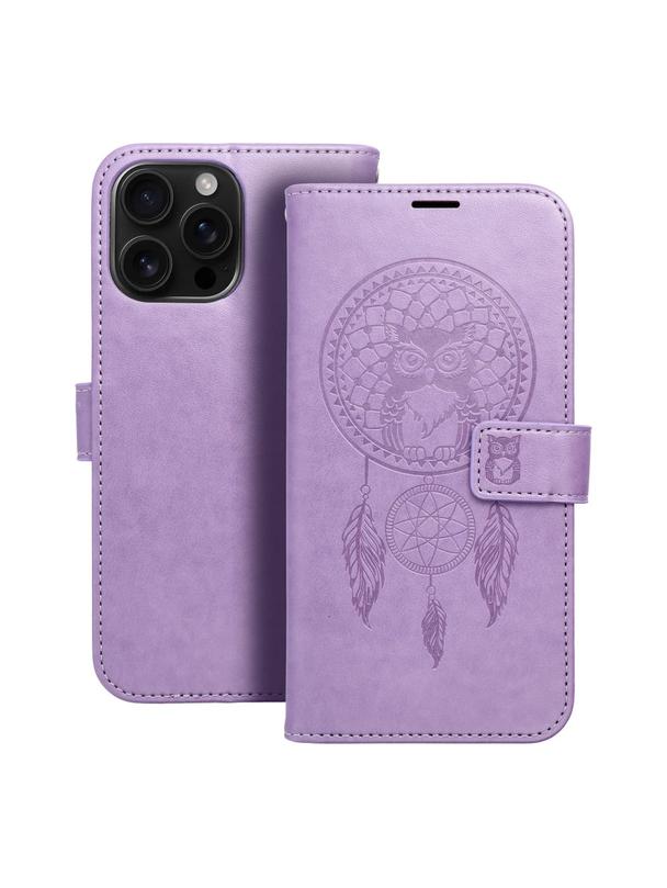 Kabura MEZZO Book do IPHONE 16 Pro Max łapacz snów fioletowy