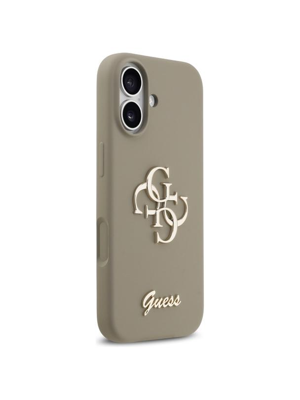 GUESS futerał do IPHONE 17 GUHCP17SSC4GSMW (Silicone W/ Big 4G Script) brązowy