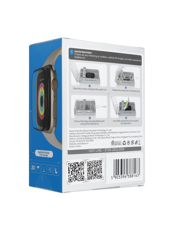 Szkło Hartowane 5D Mr. Monkey Glass - do Apple Watch 10/11 42MM czarny (Strong HD)