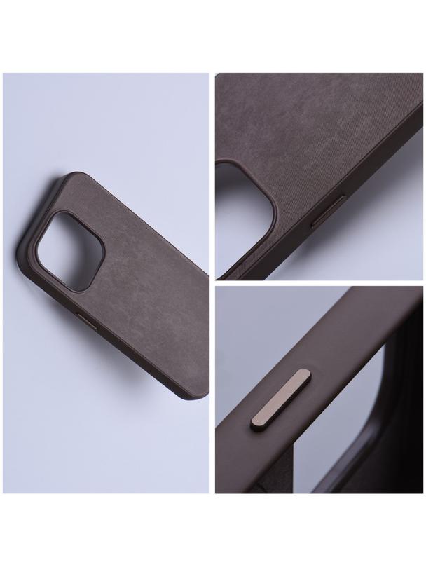Futerał WOVEN MAG COVER kompatybilny z MagSafe do IPHONE 13 jasny brązowy