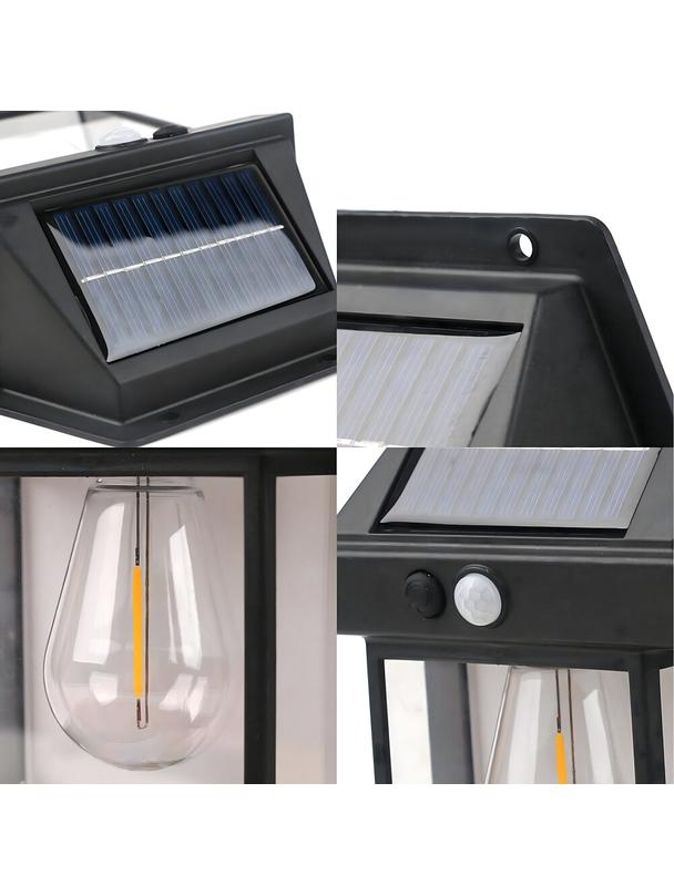 Lampa solarna LED do ogrodu elewacyjna RC-K-1536 czarna