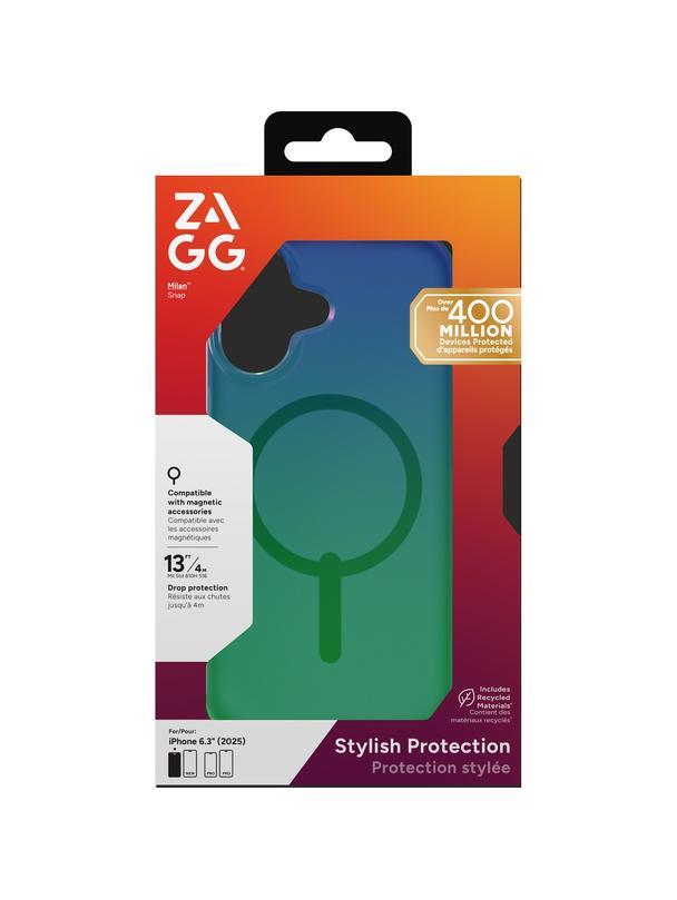 ZAGG futerał MILAN SNAP kompatybilny z MagSafe do IPHONE 17 raven feather