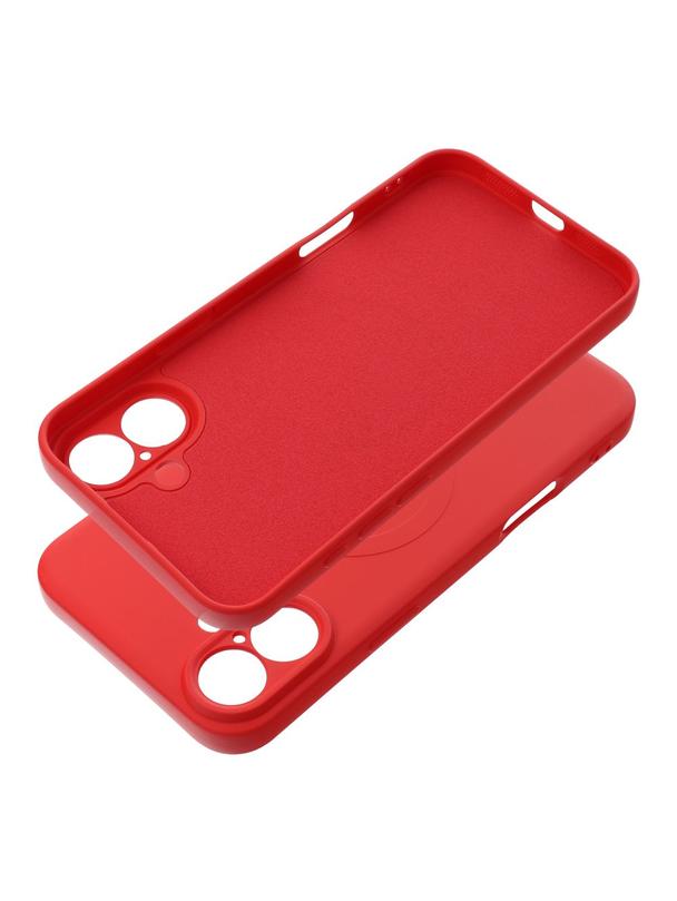 Futerał SILICONE MAG COVER kompatybilny z MagSafe do IPHONE 16 Plus czerwony