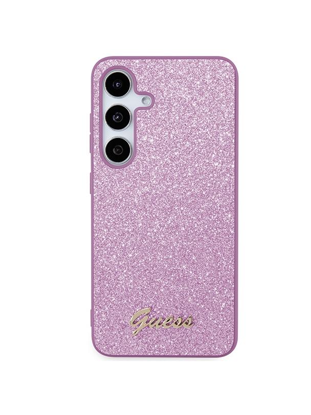 GUESS futerał do SAMSUNG S24 GUHCS24SHGGSHU (Glitter Script) fioletowy