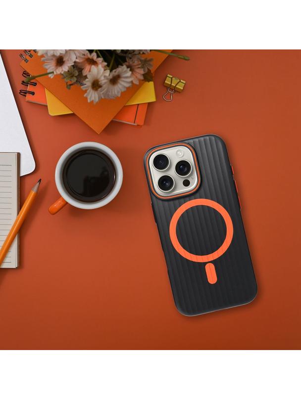 Futerał SIMPLY kompatybilny z MagSafe do IPHONE 13 tytan czarny