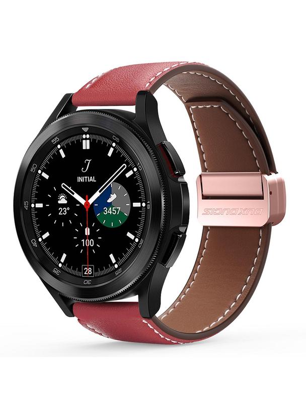 DUX DUCIS pasek YA skórzany do Apple Watch 38 / 40 / 41 mm czerwony