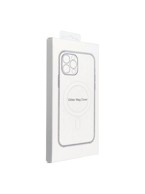 Futerał CLEAR MAG COVER kompatybilny z MagSafe do SAMSUNG S25 Ultra transparentny glitter