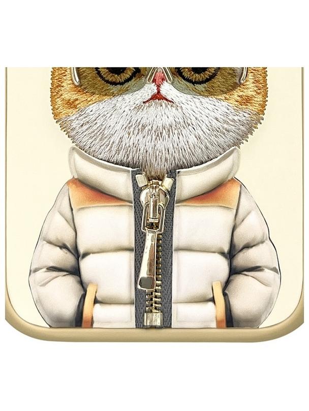 NIMMY futerał COOL&CUTE 2.0 Cat do IPHONE 15 Pro khaki