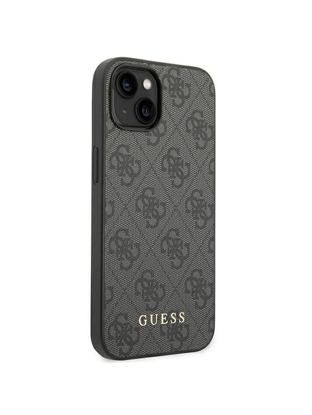 GUESS futerał do IPHONE 14 GUHCP14SG4GFGR (4G Gold Logo) szary