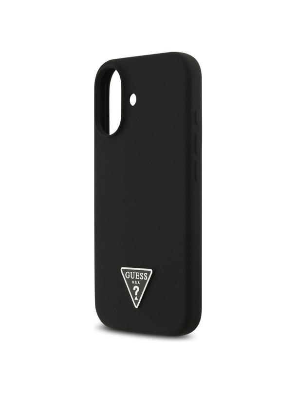 GUESS futerał do IPHONE 17 kompatybilny z MagSafe GUHMP17SSCTRLMK (Silicone W/ Triangle Logo) czarny
