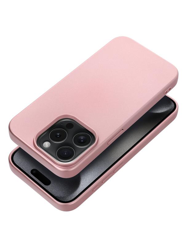 Futerał METALLIC do IPHONE 15 Pro różowy