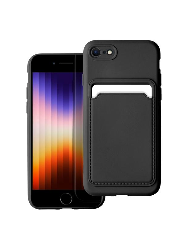 Futerał CARD CASE do IPHONE 7 / 8 / SE 2020 / SE 2022 czarny