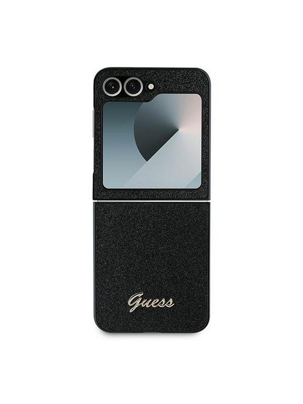 GUESS futerał do SAMSUNG Z Flip 6 GUHCZF6HGGSHK (HC PU 4G Glitter Script) czarny
