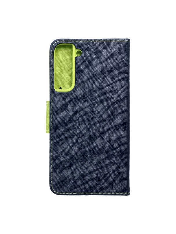 Kabura do SAMSUNG S22 Plus Fancy Book granatowo limonkowy