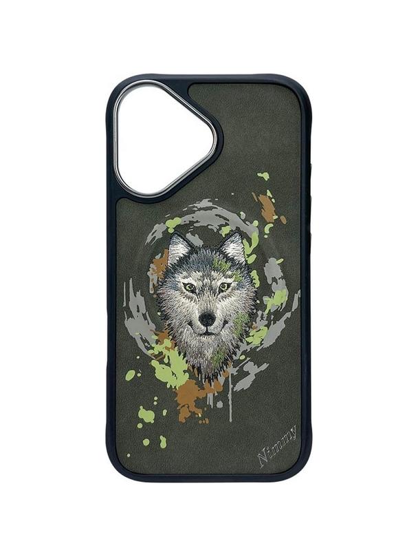 NIMMY futerał WILK kompatybilny z MagSafe do IPHONE 16 ciemno szary