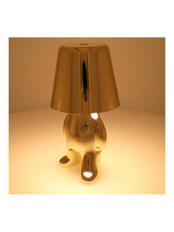 Lampka nocna GOLD MAN Art Deco stojący (wzór 8) MLTL