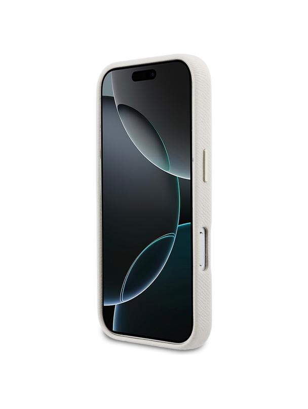 GUESS futerał do IPHONE 17 Pro GUHCP17L5PS4RGGE (PU FW Resin Logo) beżowy