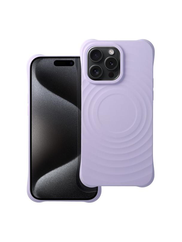 Silicone Zephyr Mag Cover kompatybilny z MagSafe do IPHONE 15 liliowy