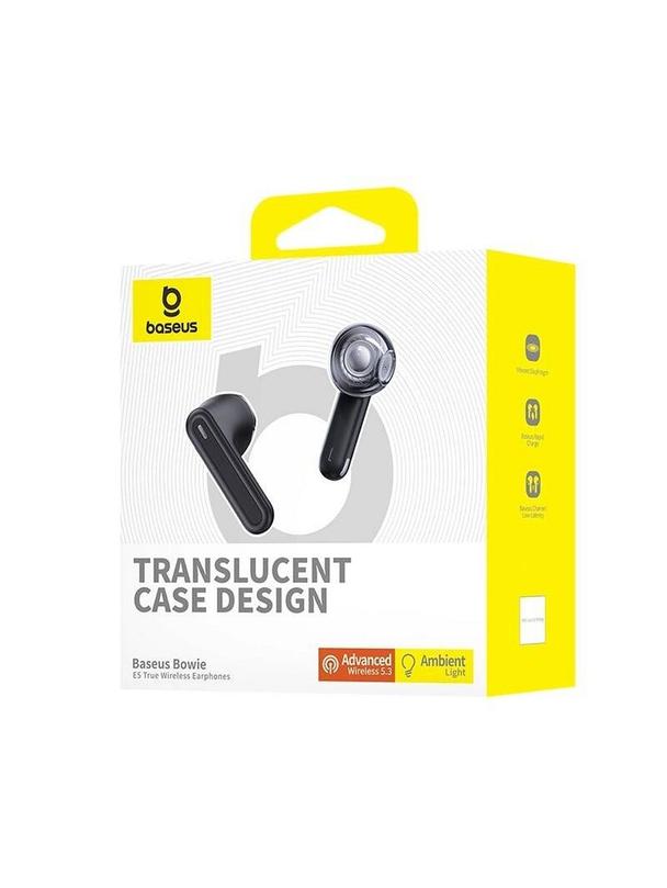 BASEUS słuchawki bezprzewodowe bluetooth TWS E5 czarne