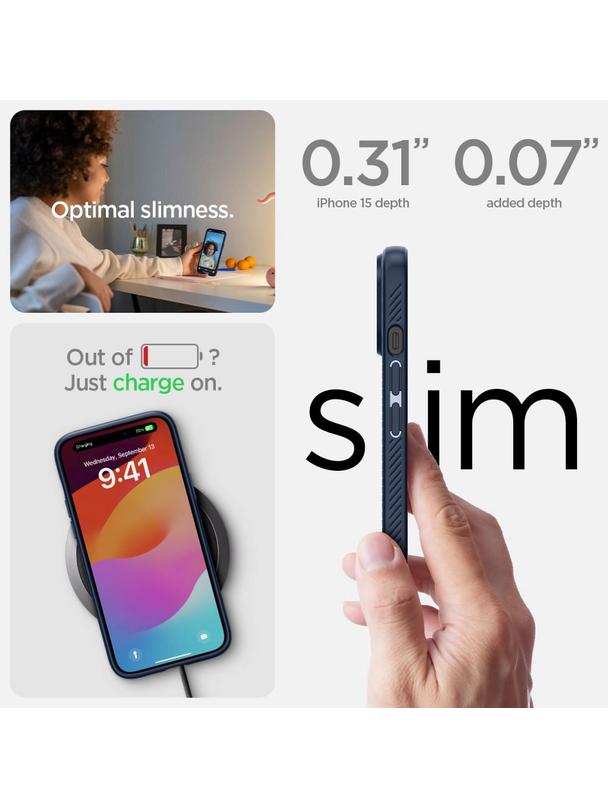 SPIGEN futerał LIQUID AIR do IPHONE 15 navy blue